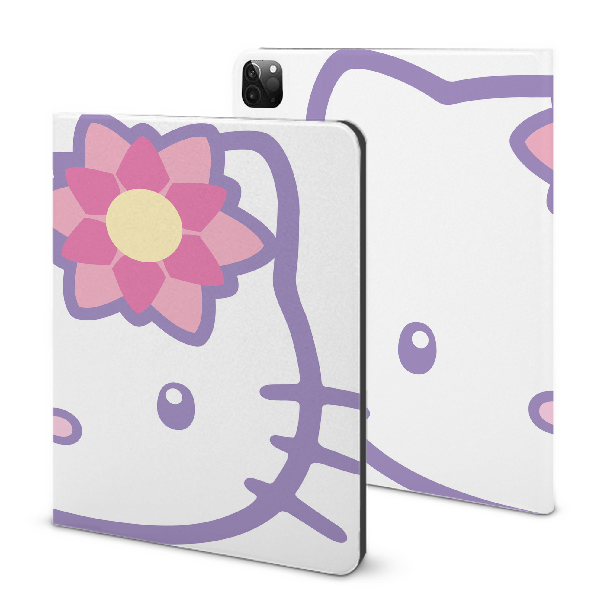 （画像用） Hello Kitty ハローキティ IPadケース ペンホルダー付き ブックスタイルデザイン